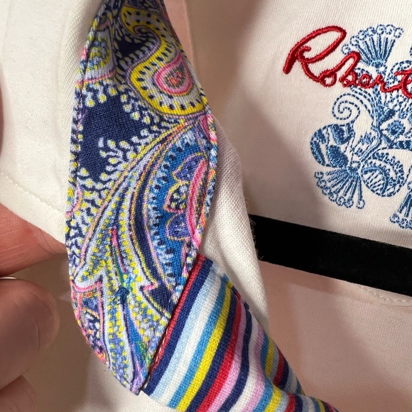 Robert Graham White polo shirt classic fit - Picture 11 of 12